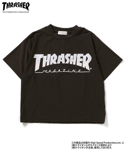 Ampersand（アンパサンド）の「THRASHER　水陸両用　ガラデルTシャツ（Tシャツ/カットソー・キッズ・チャコール/エンジ・140/130/120/110/100/90/80）」の2枚目の写真