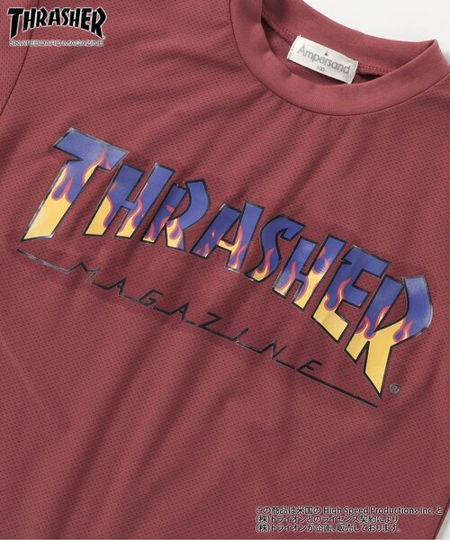 Ampersand（アンパサンド）の「THRASHER　水陸両用　ガラデルTシャツ（Tシャツ/カットソー・キッズ・チャコール/エンジ・140/130/120/110/100/90/80）」の10枚目の写真