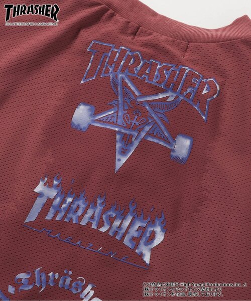 Ampersand（アンパサンド）の「THRASHER　水陸両用　ガラデルTシャツ（Tシャツ/カットソー・キッズ・チャコール/エンジ・140/130/120/110/100/90/80）」の12枚目の写真