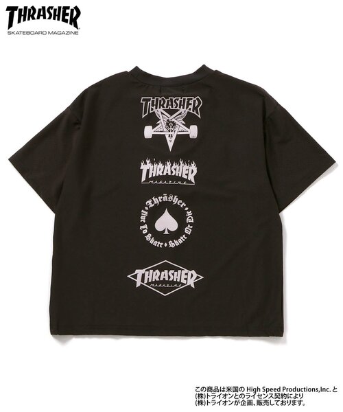 Ampersand（アンパサンド）の「THRASHER　水陸両用　ガラデルTシャツ（Tシャツ/カットソー・キッズ・チャコール/エンジ・140/130/120/110/100/90/80）」の7枚目の写真