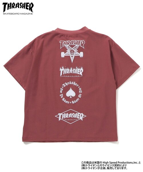 Ampersand（アンパサンド）の「THRASHER　水陸両用　ガラデルTシャツ（Tシャツ/カットソー・キッズ・チャコール/エンジ・140/130/120/110/100/90/80）」の4枚目の写真