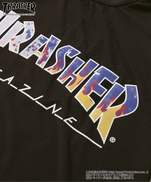 Ampersand（アンパサンド）の「THRASHER　水陸両用　ガラデルTシャツ（Tシャツ/カットソー・キッズ・チャコール/エンジ・140/130/120/110/100/90/80）」の14枚目の写真