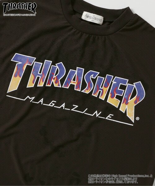Ampersand（アンパサンド）の「THRASHER　水陸両用　ガラデルTシャツ（Tシャツ/カットソー・キッズ・チャコール/エンジ・140/130/120/110/100/90/80）」の15枚目の写真