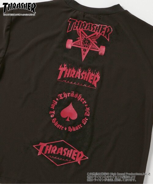 Ampersand（アンパサンド）の「THRASHER　水陸両用　ガラデルTシャツ（Tシャツ/カットソー・キッズ・チャコール/エンジ・140/130/120/110/100/90/80）」の17枚目の写真