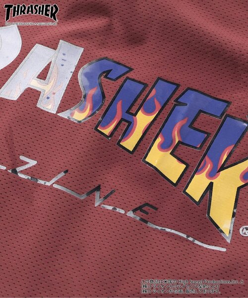 Ampersand（アンパサンド）の「THRASHER　水陸両用　ガラデルTシャツ（Tシャツ/カットソー・キッズ・チャコール/エンジ・140/130/120/110/100/90/80）」の9枚目の写真