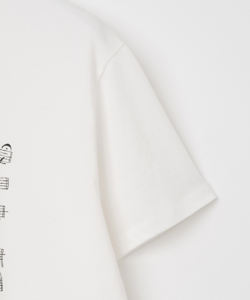 Millo Archive（ミロ アーカイブ）の「グリッチスコアTシャツ[ホワイト]（Tシャツ/カットソー・メンズ・その他・MEDIUM/LARGE/X-LARGE）」の4枚目の写真