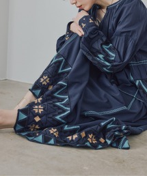 Pqran | カラー刺繍スカート(スカート)
