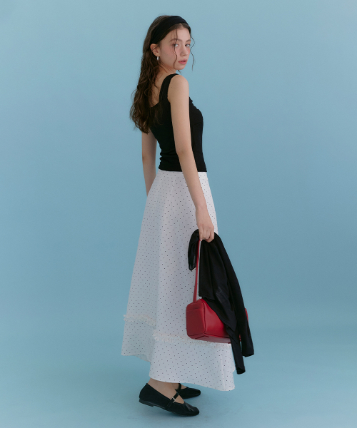 MICANE(ミケーネ)の「インラドットフリルフレアスカート(スカート・レディース・アイボリー・SMALL/MEDIUM/LARGE/X-LARGE/XX-LARGE/X-SMALL)」の3枚目の写真