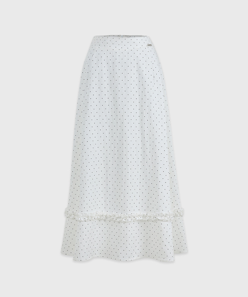 MICANE(ミケーネ)の「インラドットフリルフレアスカート(スカート・レディース・アイボリー・SMALL/MEDIUM/LARGE/X-LARGE/XX-LARGE/X-SMALL)」の6枚目の写真