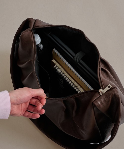 epnok（エプノック）の「【A4/PC収納可】多機能ビッグショルダーバッグ（ショルダーバッグ・メンズ・ブラウン/ブラック・ONE SIZE）」の22枚目の写真