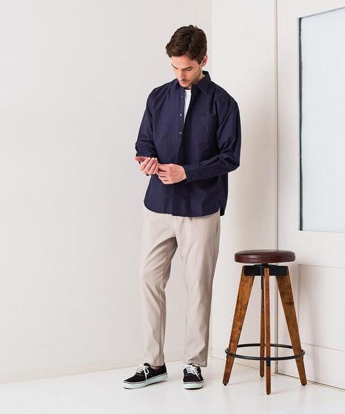 Blue Standard (ブルースタンダード)の「【BLUE STANDARD/ブルースタンダード】快適スーパーストレッチイージーパンツ ラクパン リラックスストレッチ 遮熱 UVカット 冷感 軽量 イージーケア 毛玉レス(その他パンツ・メンズ・チャコールグレー/アイボリー/ブラック/ベージュ・X-LARGE/LARGE/MEDIUM)」の8枚目の写真
