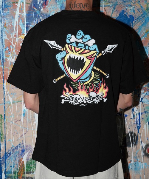 SANTA CRUZ（サンタクルーズ）の「【ムラサキスポーツ限定】SANTA CRUZ サンタクルーズ 半袖 Tシャツ SSWD S/S TEE 502263410（Tシャツ/カットソー・メンズ・ホワイト/ブラック・XL/L/M）」の2枚目の写真