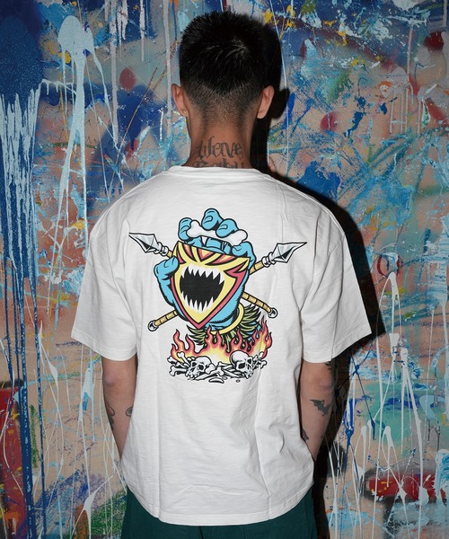 SANTA CRUZ（サンタクルーズ）の「【ムラサキスポーツ限定】SANTA CRUZ サンタクルーズ 半袖 Tシャツ SSWD S/S TEE 502263410（Tシャツ/カットソー・メンズ・ホワイト/ブラック・XL/L/M）」の4枚目の写真