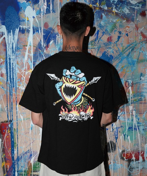 SANTA CRUZ（サンタクルーズ）の「【ムラサキスポーツ限定】SANTA CRUZ サンタクルーズ 半袖 Tシャツ SSWD S/S TEE 502263410（Tシャツ/カットソー・メンズ・ホワイト/ブラック・XL/L/M）」の8枚目の写真