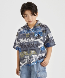 XLARGE KIDS | スプレーアート総柄半袖シャツ(シャツ/ブラウス)