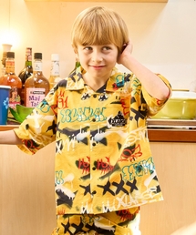XLARGE KIDS | スプレーアート総柄半袖シャツ(シャツ/ブラウス)