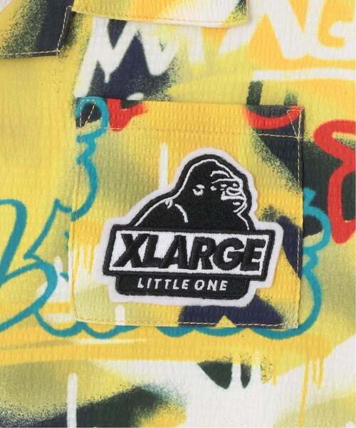 XLARGE KIDS（エクストララージキッズ）の「スプレーアート総柄半袖シャツ（シャツ/ブラウス・キッズ・グレー/イエロー・90cm/140cm/130cm/120cm/110cm/100cm）」の11枚目の写真