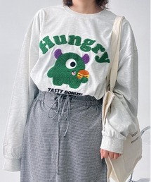 〇サガラ刺繍 キャラクターロンT【UNISEX ITEM】
