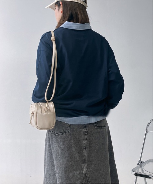 AS KNOW AS plus(アズノゥアズプラス)の「〇サガラ刺繍 キャラクターロンT【UNISEX ITEM】(Tシャツ/カットソー・レディース・チャコールグレー/ホワイト/ネイビー/オートミール・FREE)」の8枚目の写真