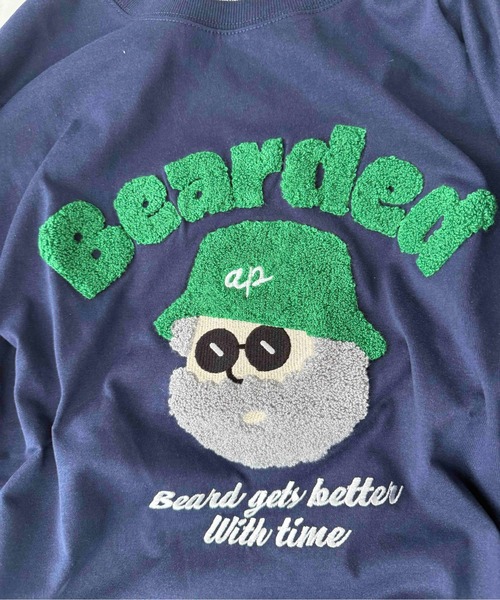 AS KNOW AS plus（アズノゥアズプラス）の「〇サガラ刺繍 キャラクターロンT【UNISEX ITEM】（Tシャツ/カットソー・レディース・チャコールグレー/ホワイト/ネイビー/オートミール/ホワイト系/グレー系/ネイビー系/アイボリー系・FREE）」の10枚目の写真