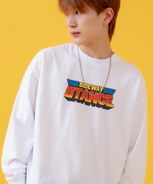 En serio TOKYO(エンソリオトーキョー)の「【SIDEWAYSTANCE】戦隊ロゴ長袖Tシャツ 70418(Tシャツ/カットソー・メンズ・ホワイト/ブラック・X-LARGE/SMALL/LARGE)」の2枚目の写真