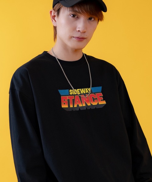 En serio TOKYO(エンソリオトーキョー)の「【SIDEWAYSTANCE】戦隊ロゴ長袖Tシャツ 70418(Tシャツ/カットソー・メンズ・ホワイト/ブラック・X-LARGE/SMALL/LARGE)」の1枚目の写真