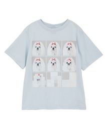 Candy Stripper | SHIH TZU LOW PIXEL Tシャツ(Tシャツ/カットソー)