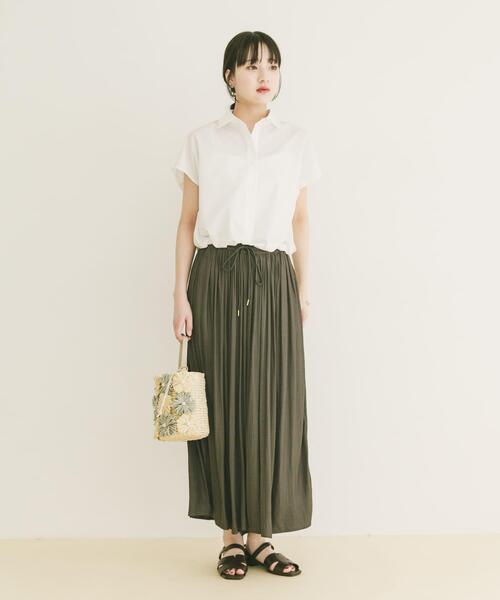 ITEMS URBANRESEARCH(アイテムズ アーバンリサーチ)の「イージーガウチョパンツ(その他パンツ・レディース・ベージュ系その他/キャメル/チャコールグレー・FREE)」の6枚目の写真