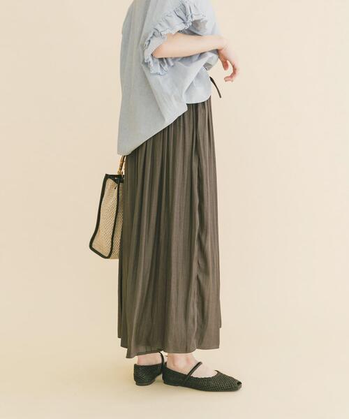 ITEMS URBANRESEARCH(アイテムズ アーバンリサーチ)の「イージーガウチョパンツ(その他パンツ・レディース・ベージュ系その他/キャメル/チャコールグレー・FREE)」の10枚目の写真