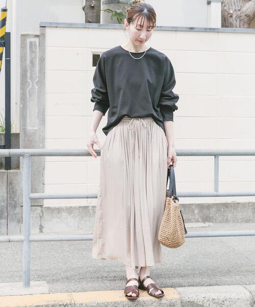 ITEMS URBANRESEARCH(アイテムズ アーバンリサーチ)の「イージーガウチョパンツ(その他パンツ・レディース・ベージュ系その他/キャメル/チャコールグレー・FREE)」の15枚目の写真