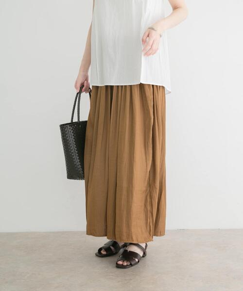 ITEMS URBANRESEARCH(アイテムズ アーバンリサーチ)の「イージーガウチョパンツ(その他パンツ・レディース・ベージュ系その他/キャメル/チャコールグレー・FREE)」の20枚目の写真