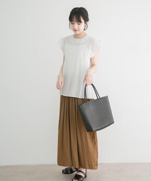 ITEMS URBANRESEARCH(アイテムズ アーバンリサーチ)の「イージーガウチョパンツ(その他パンツ・レディース・ベージュ系その他/キャメル/チャコールグレー・FREE)」の22枚目の写真