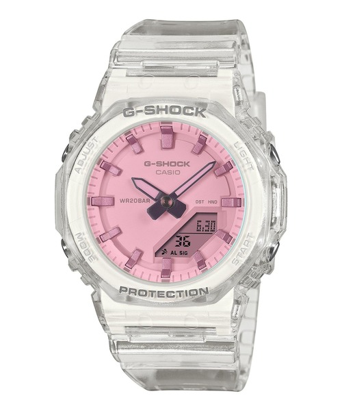 G-SHOCK(ジーショック)の「GMA-P2100シリーズ / GMA-P2100SR-7AJF(アナログ腕時計・レディース・クリア・FREE)」の1枚目の写真