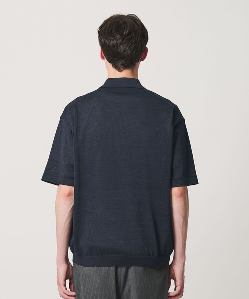BEAUTY&YOUTH UNITED ARROWS(ビューティーアンドユースユナイテッドアローズ)の「シャイン ギマ スキッパー ポロニット ウォッシャブル(ニット/セーター・メンズ・オリーブ/ネイビー/ベージュ・S/M/L/XL)」の11枚目の写真