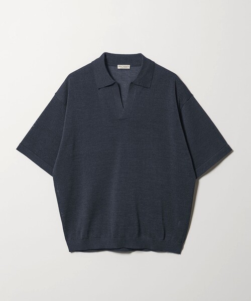 BEAUTY&YOUTH UNITED ARROWS(ビューティーアンドユースユナイテッドアローズ)の「シャイン ギマ スキッパー ポロニット ウォッシャブル(ニット/セーター・メンズ・オリーブ/ネイビー/ベージュ・S/M/L/XL)」の12枚目の写真