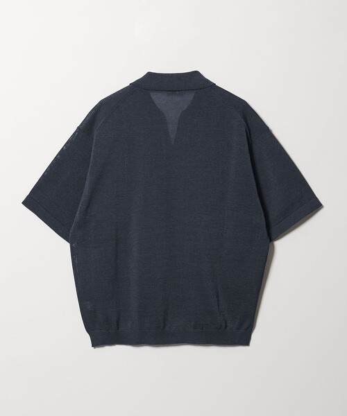 BEAUTY&YOUTH UNITED ARROWS(ビューティーアンドユースユナイテッドアローズ)の「シャイン ギマ スキッパー ポロニット ウォッシャブル(ニット/セーター・メンズ・オリーブ/ネイビー/ベージュ・S/M/L/XL)」の13枚目の写真