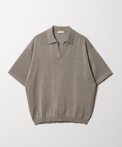 BEAUTY&YOUTH UNITED ARROWS(ビューティーアンドユースユナイテッドアローズ)の「シャイン ギマ スキッパー ポロニット ウォッシャブル(ニット/セーター・メンズ・オリーブ/ネイビー/ベージュ・S/M/L/XL)」の19枚目の写真