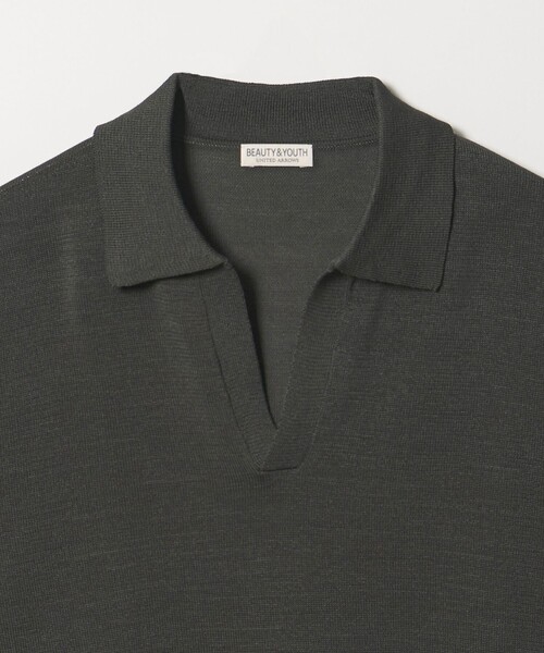 BEAUTY&YOUTH UNITED ARROWS(ビューティーアンドユースユナイテッドアローズ)の「シャイン ギマ スキッパー ポロニット ウォッシャブル(ニット/セーター・メンズ・オリーブ/ネイビー/ベージュ・S/M/L/XL)」の22枚目の写真