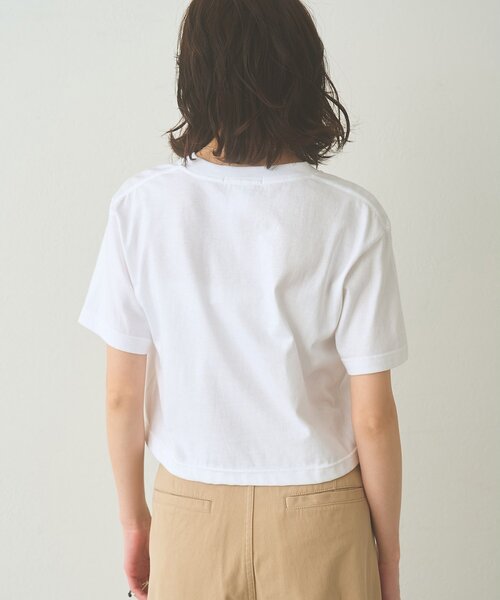 Whim Gazette（ウィムガゼット）の「レタリングTシャツ（Tシャツ/カットソー・レディース・ライトグレー/オフホワイト・FREE）」の5枚目の写真