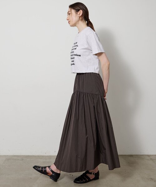 Whim Gazette（ウィムガゼット）の「レタリングTシャツ（Tシャツ/カットソー・レディース・ライトグレー/オフホワイト・FREE）」の17枚目の写真