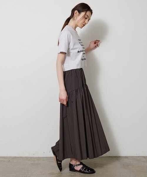 Whim Gazette（ウィムガゼット）の「レタリングTシャツ（Tシャツ/カットソー・レディース・ライトグレー/オフホワイト・FREE）」の21枚目の写真