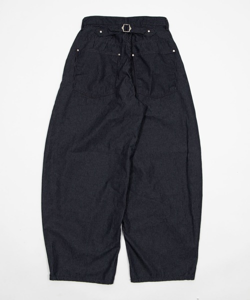 Figments(フィグメンツ)の「ストライプワークデニム(デニムパンツ・レディース・ネイビー・LARGE/SMALL/MEDIUM)」の6枚目の写真