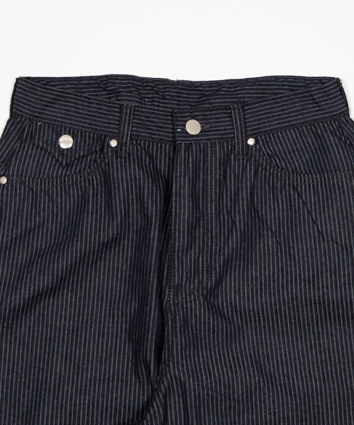 Figments(フィグメンツ)の「ストライプワークデニム(デニムパンツ・レディース・ネイビー・LARGE/SMALL/MEDIUM)」の7枚目の写真