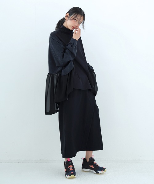 bedsidedrama(ベットサイドドラマ)の「Dreamin' Surf Rider Skirt(スカート・レディース・カーキ/ブラック・1)」の5枚目の写真
