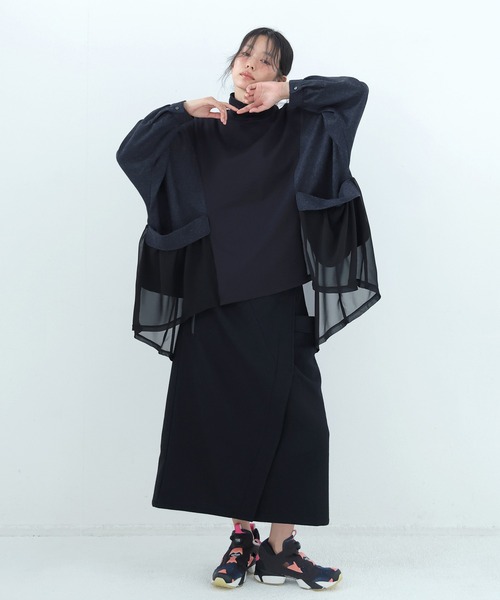 bedsidedrama(ベットサイドドラマ)の「Dreamin' Surf Rider Skirt(スカート・レディース・カーキ/ブラック・1)」の6枚目の写真