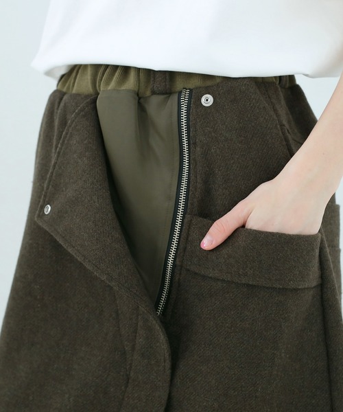 bedsidedrama(ベットサイドドラマ)の「Dreamin' Surf Rider Skirt(スカート・レディース・カーキ/ブラック・1)」の15枚目の写真