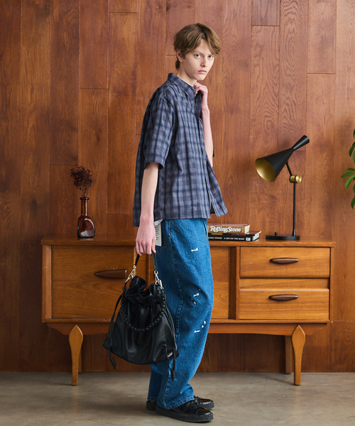 OSKR（オーエスケーアール）の「OSKR / オーエスケーアール ex 2WAY Design Handle Tote BAG（トートバッグ・メンズ・ブラック・FREE）」の18枚目の写真