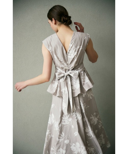 Estella.K(エステラケー)の「【Audire×Estella.K】Staycation peplum dress/フレンチペプラムドレス(Audireコラボ)(ワンピース・レディース・アイボリー/ベージュ系その他/ネイビー・SMALL/MEDIUM)」の16枚目の写真