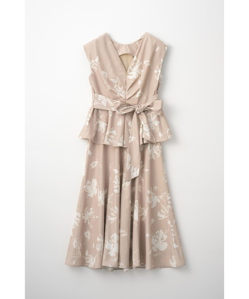 Estella.K(エステラケー)の「【Audire×Estella.K】Staycation peplum dress/フレンチペプラムドレス(Audireコラボ)(ワンピース・レディース・アイボリー/ベージュ系その他/ネイビー・SMALL/MEDIUM)」の14枚目の写真