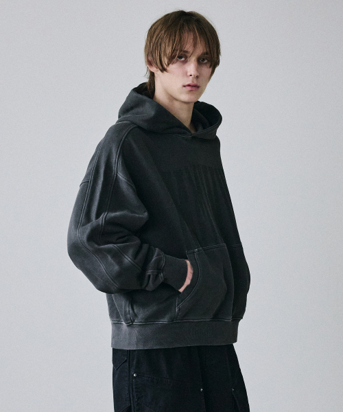 MAISON MINED(メゾンミネド)の「MMXVIII VINTAGE HOODIE BLACK(パーカー・レディース・その他・SMALL/MEDIUM/LARGE)」の7枚目の写真